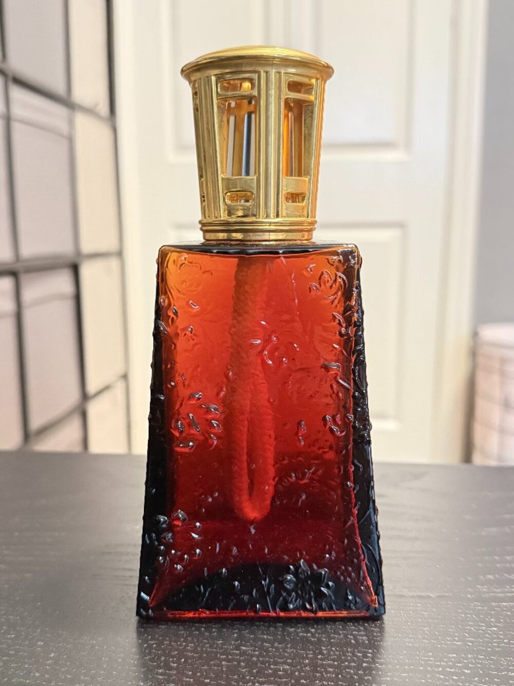 Authentic Ottoman Lampe Berger in Amber